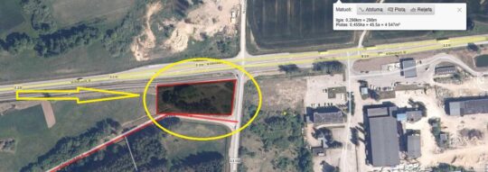 0,46 ha komercinis sklypas šalia Alytaus