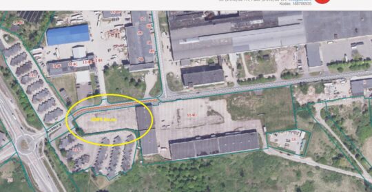 Komercinė teritorija (asfaltuota aikštelė) 3095 kv.m. NUOMAI