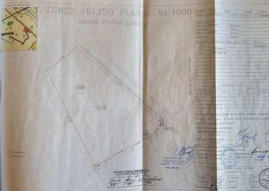 Parduodamas projektas-komercinis sklypas su SLD vystymui.