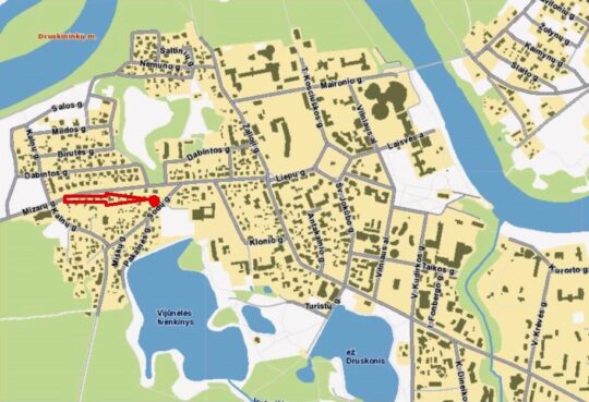 Du gyvenamieji namai šalia Vijūnėlės tvenkinio Druskininkuose